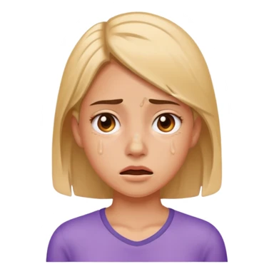 girl sweating sticker