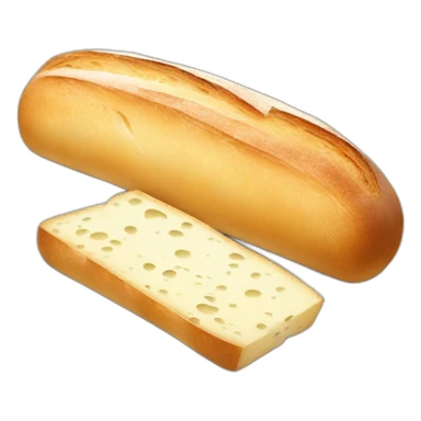 Baguette fromage vin sticker
