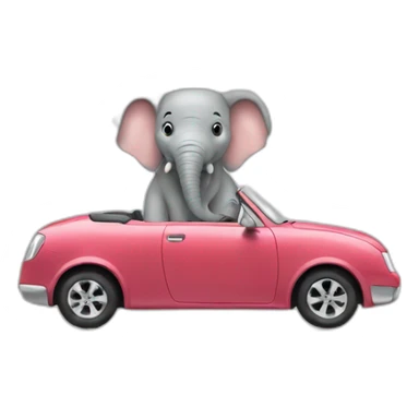 elephant in a car sticker