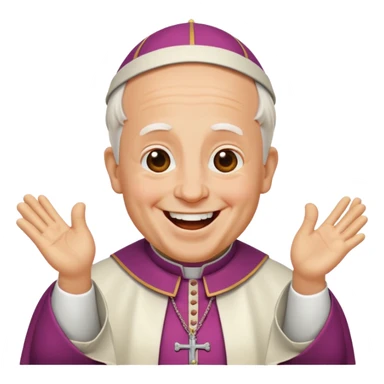 Pope Leo  laughing sticker