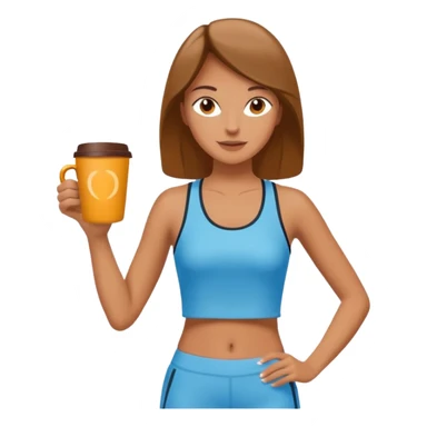 Morning Coffee Runner bwoman  sticker