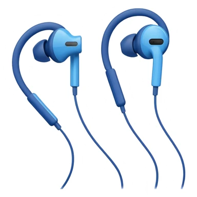 EarPods headphones, blue sticker