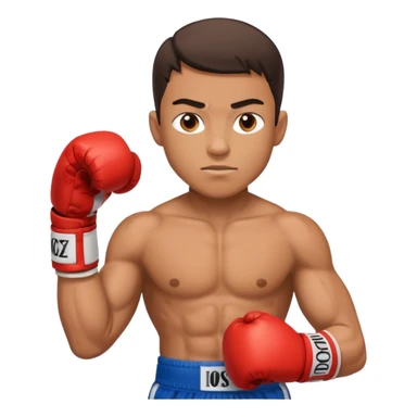 boy professional boxer sticker