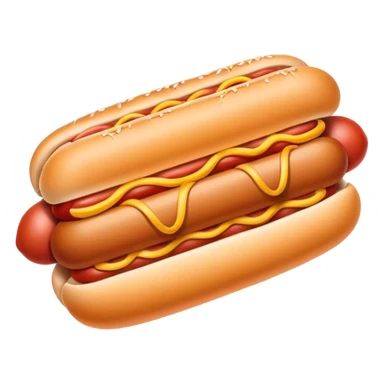 2 stacked balls with a hotdog in the middle sticker