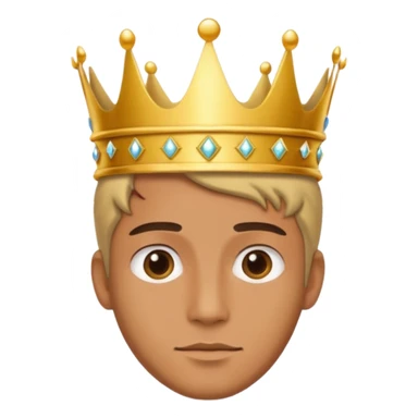 Un hombre persona enamorado y con una corana sticker