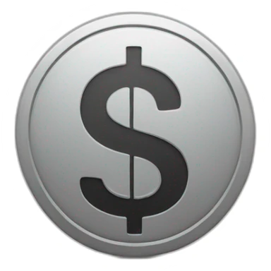 MACOS ICON STYLE dollar sign SYMBOL simple icon sticker