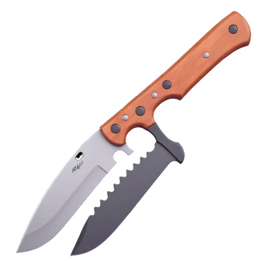 combat bushcraft knife sticker