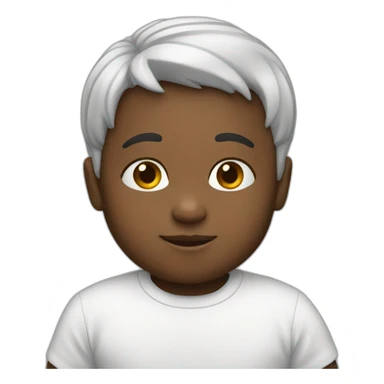 2 white toddlers sticker