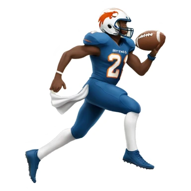 Bronco with a football sticker