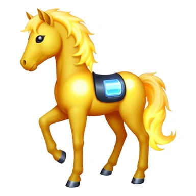 Electric Horse (additional legs - negative) sticker