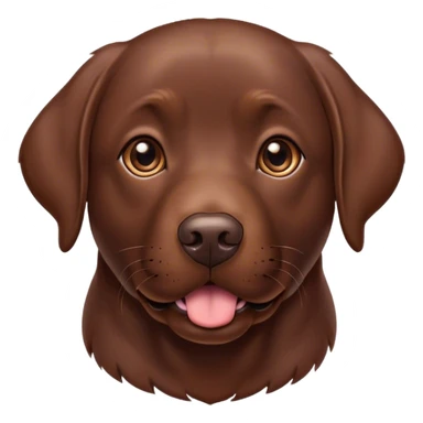 Chocolate Labrador sticker