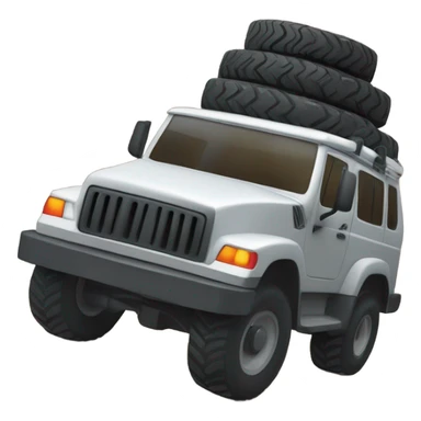 A robust vehicle climbing a steep trail sticker