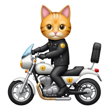 Katze auf Motorrad  sticker