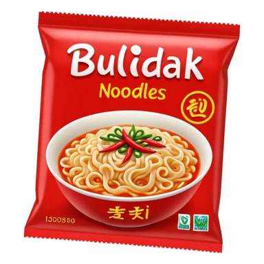 Buldak noodles packet sticker