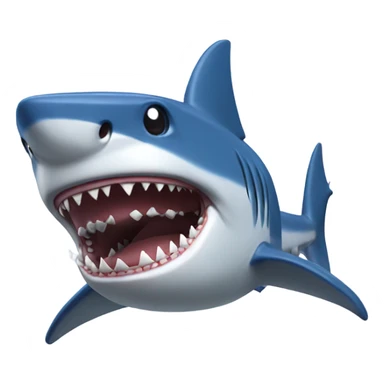 Shark with a dodgers hat sticker