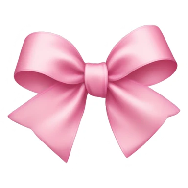 A light pink ribbon bow sticker