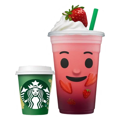 starbucks strawberry açai refresher with lemonade and no berries  sticker