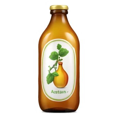 A bottle of asturian cider sticker
