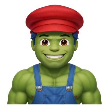 Hulk mario   sticker