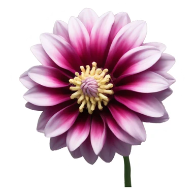 Black dahlia flower sticker