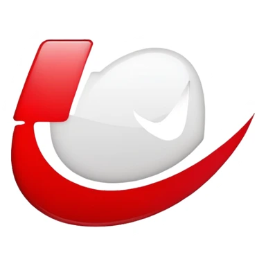 Smiling Nike logo sticker
