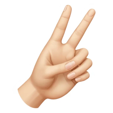 A hand resembling 👆, with the hand entering the frame from the bottom right and pointing diagonally up and left, with the thumb and index finger open and the back of the hand facing the camera. sticker