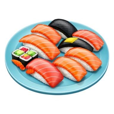 Making a sushi sticker