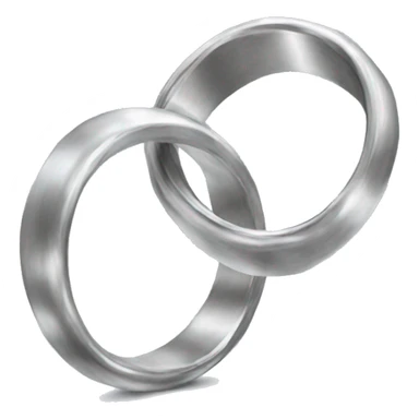 Two platinum rings together emoji sticker