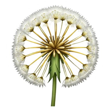 Dandelion flower emoji in white colour looks aesthetic edit better different styles sticker