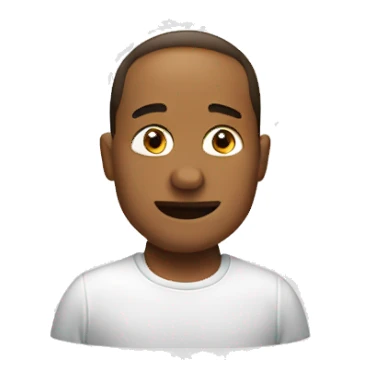 Buz emoji with white screen space on the sides sticker