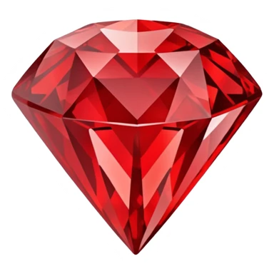 Carved Red Diamond Crystal "RED" sticker