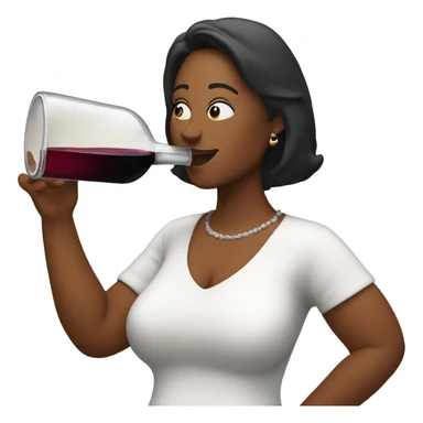 Mom Drinking wine directly out of decanter sticker