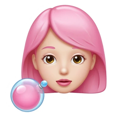 person gum bubble sticker