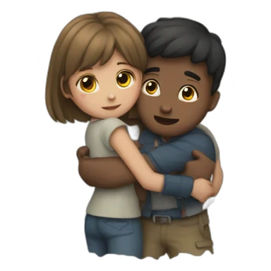 a girl breaking a boy's heart sticker