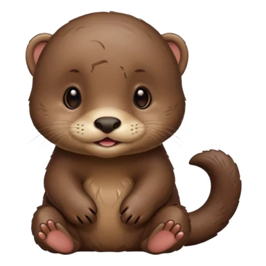 Working baby otter sticker