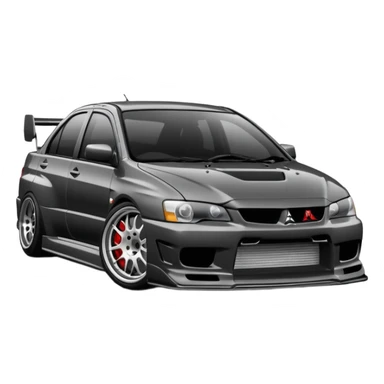 mitsubishi lancer evo stanced sticker