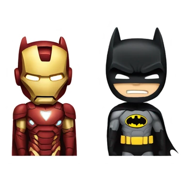 Iron man and batman sticker
