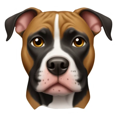 Black and tan pitbull sticker