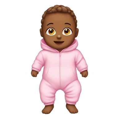 Baby in pink onesie sticker