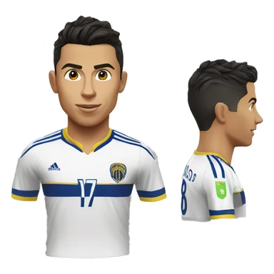Cristiano Ronaldo soccer al nassr realistic sticker