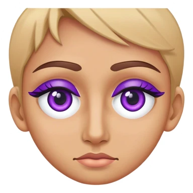 purple eyelid sticker