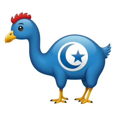DOĞU TÜRKİSTAN BAYRAĞI (İNSANSIZ) AY VE YILDIZ MAVİ BAYRAK sticker