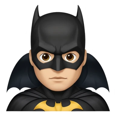 Batman a light tone man with a dark batman suit  sticker