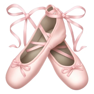 Crossed light pink ballet shoes with long and beautiful corses design, light lace cover all the surface sticker