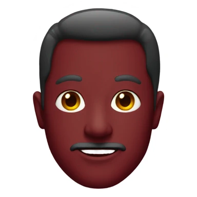 head in Dark red velvet suit sticker