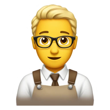 Crea un emoji tomando café sticker