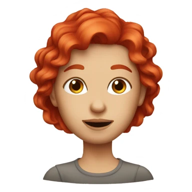 Red hair photographier  sticker