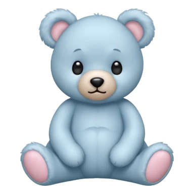 Pastel blue teddybear  sticker