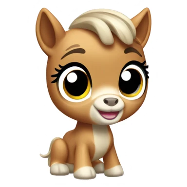 littlest pet shop horse  sticker