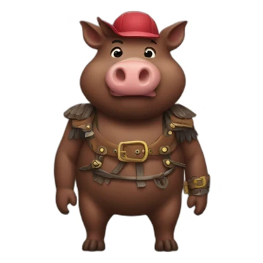 Hog rider sticker
